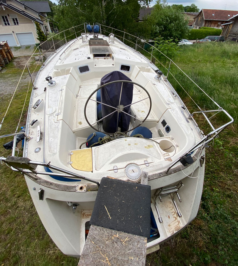 Abgeschliffenes Deck